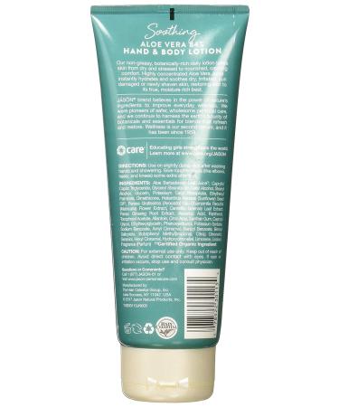Jason Pure Natural Aloe Vera 84% Moisturizing Hand & Body Lotion - 8 oz | Hydrating Skincare - Buy Online on GoSupps.com