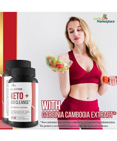 3X Lifetime Keto + ACV Cleanse - Full Body Keto Detox Cleanse - 90 Day Supply for Belly Bloat Reduction - With Psyllium Digestive Support for Energy & Focus - Keto Detox Cleanser - Buy Online on GoSupps.com