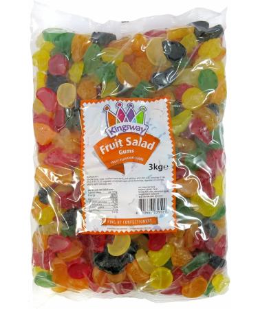 Kingsway Fruit Salad Gums Fruit Flavour Gummy Sweet Candy Buffet Pick n Mix 500g - Buy Online on GoSupps.com