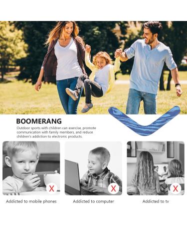 Buy Toyandona Blue Boomerang - Safe Triangle Outdoor Toy for Kids | Perfect for Birthdays & Leisure Games - Buy Online on GoSupps.com
