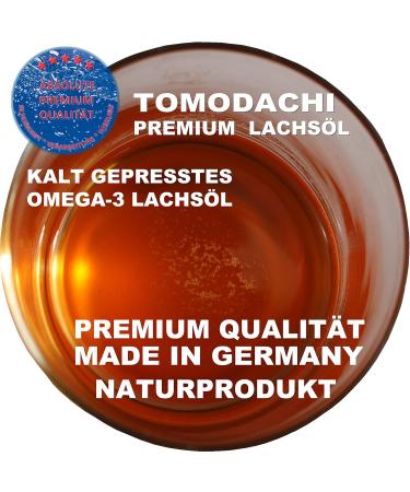 Tomodachi Cold-Pressed Salmon Oil for Cats | German Quality Omega-3 Fish Oil for Skin & Fur | 1L BARF Oil - Immune Protection - Buy Online on GoSupps.com