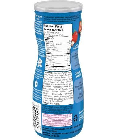 GERBER PUFFS Sweet Strawberry & Apple Baby Snacks Cereal Snack 8+ months 42 g 6 Pack Sweet Strawberry Apple - Buy Online on GoSupps.com