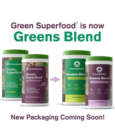 Buy Amazing Grass Green Superfood Antioxidant Sweet Berry 14.8 oz | Nutrient-Rich Superfood - Buy Online on GoSupps.com