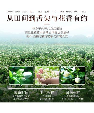  HQZMCTE Premium Dried Jasmine Bud Herbal Tea Pure Strong and Fragrant Jasmine Tea 50g Flower Tea - Buy Online on GoSupps.com