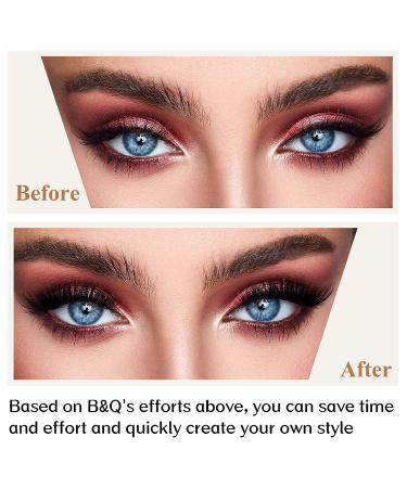Lash Clusters Ribbon 160 D Curl Individual Lashes DIY Extensions Mega Volume with Applicator Tool & Scissors | B&Q LASH (B03+B05 10-16MIX) - Buy Online on GoSupps.com