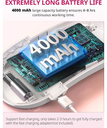 Funlover XL Portable Heating Pillows - Wireless Thermal Relief Belt for Menstrual Cramps - Perfect Gift for Women & Teens - Pink & Rosagrau - Buy Online on GoSupps.com