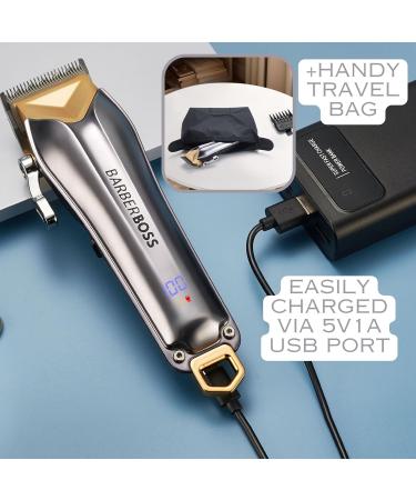 BarberBoss Beard Trimmer Men Hair Clippers Men Mens Grooming Kits Hair Trimmer Men Rechargeable Cordless Clippers for Men Haircut Face Grooming Hair Clipping Hair Trimmer Men QR-2098 - Buy Online on GoSupps.com