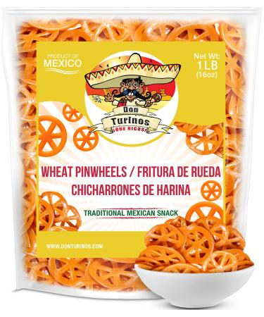 Duritos (Duros) Pinwheels Wheat Snacks 1LB - Mexican Wheat Wheel Pasta - Chicharrones De Harina - by Turinos