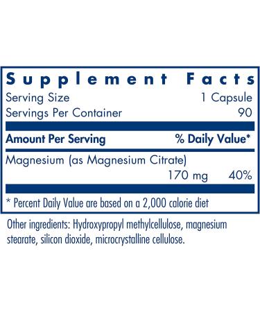 Allergy Research Group Magnesium Citrate - 90 Vegetarian Capsules for Enhanced Wellness - Buy Online on GoSupps.com