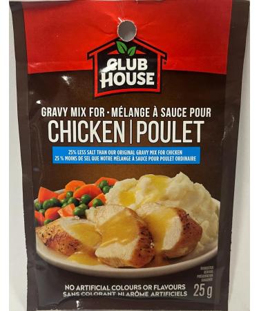 Club House Dry Sauce/Seasoning/Marinade Mix Chicken Gravy Less Salt 25g Case Pack 18 Count Chicken 25 g (Pack of 18) - Buy Online on GoSupps.com