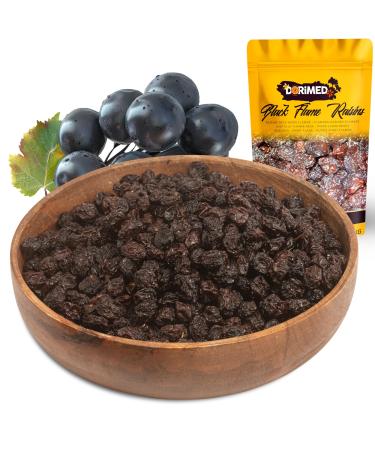 Black Raisins 1 Kg | dehydrated | Seedless and sugar free | Ideal to combine with chocolate or as a snack | Large size raisins | resealable bag 1 kg