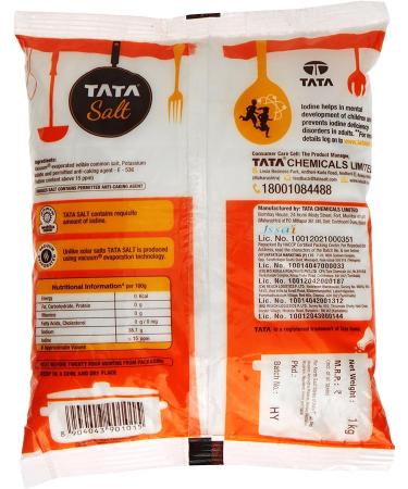 Buycrafty Tata Salt 1 kg - Buy Online on GoSupps.com