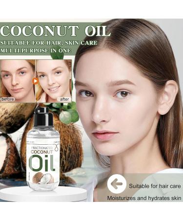 Coconut Oil Body Care Coconut Oil 100ml Hair Hydrating Care Oil Deep Nourishing Coconut Oil for Hair Face Hands Whole Body Skin and Feet - Buy Online on GoSupps.com