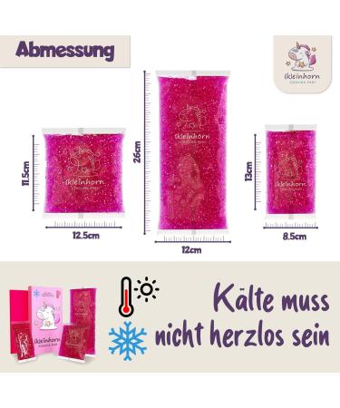 Unicorn Cold Warm Gel Compress - Reusable Cooling Pads for Kids | 3 Sizes with Case | Glitter Design | Pain Relief for Babies & Children - Buy Online on GoSupps.com