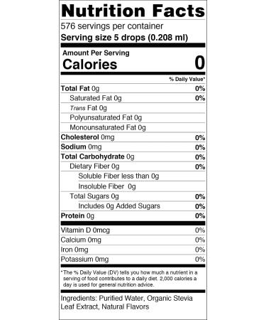 SWEETLEAF Stevia Clear Liquid 4 Oz (2 Pack) - Natural Sweetener, Zero Calories - 4 Fl Oz x 2 - Buy Online on GoSupps.com