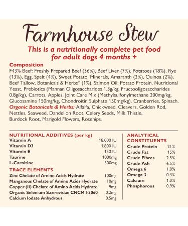 Lily s Kitchen Made with Natural Ingredients Adult Dry Dog Food Beef Stew with Ancient Grains 1kg Bag Beef 1 kg (Pack of 1) - Buy Online on GoSupps.com