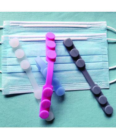 12PCS Silicone Mask Strap Extender for Face Masks - Adjustable Ear Saver & Ear Protector Hook (4 Colors) - Buy Online on GoSupps.com