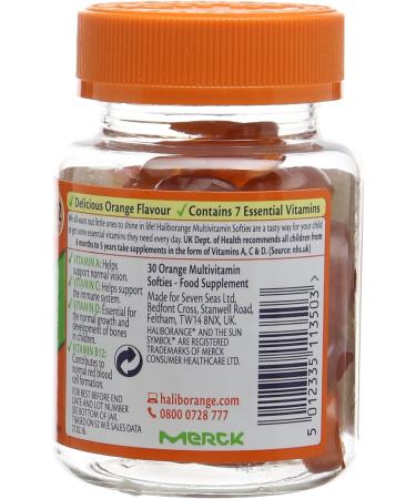 Haliborange Kids Orange Multivitamin Softies Capsule 30 Count - Pack of 1 - Buy Online on GoSupps.com