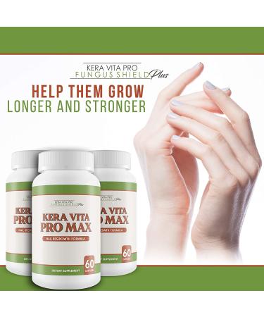 Keravita Pro Max - Fungus Nail Regrowth Formula - 60 Capsules for Strong & Healthy Nails, Restore Thickness & Clarity, Defend Against Future Fungus Attacks - Buy Online on GoSupps.com