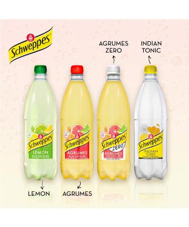 Schweppes Citrus Zero Sugar and Calorie Free 1L - Buy Online on GoSupps.com