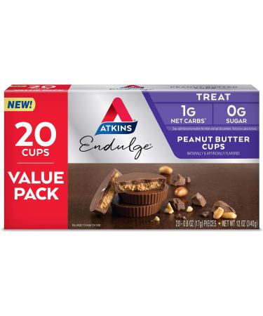 Atkins Dark Chocolate Royale Protein Shake 15g Protein Low Glycemic 2g Net Carb 1g Sugar Keto Friendly 12 Count & Endulge Peanut Butter Cups Dessert Favorite Low Carb 0g Sugar 20 Count - Buy Online on GoSupps.com