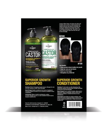 Hair Chemist Superior Growth Jamaican Black Castor Shampoo & Conditioner Gift Set - 33.8oz | Nourish & Strengthen Hair Growth | International Shipping Available - Buy Online on GoSupps.com
