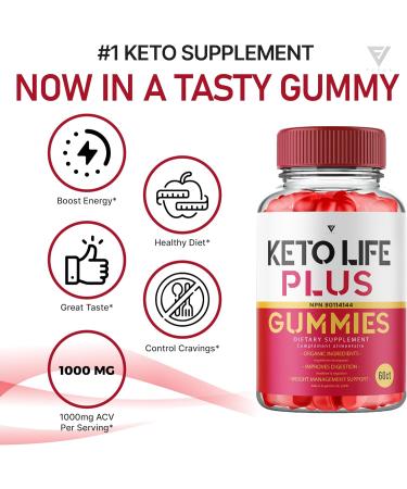 (2 Pack) Keto Life ACV Gummies KetoLife Advanced Strength Apple Cider Vinegar Ultimate Health Supplement Gummy Compl ment Alimentaire Ultime pour la Sant KetoLife Advanced Strength (120 Gummies) - Buy Online on GoSupps.com