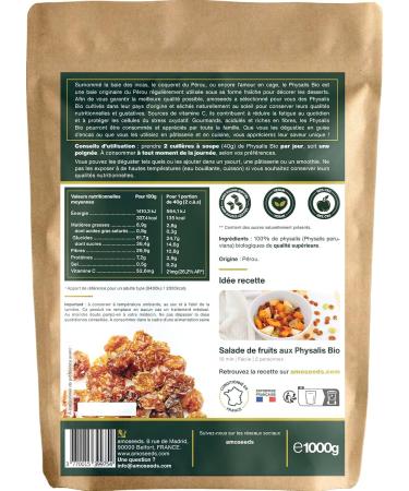 Physalis Organic 1 kg | Naturally Dried Inca Berries | Fluffy Unsweetened | Premium Quality - Buy Online on GoSupps.com