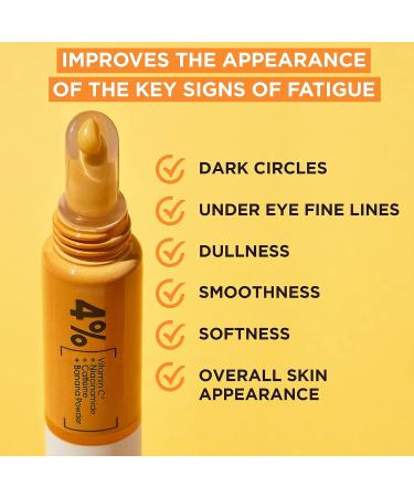 Garnier Brightening Eye Cream with 4% Vitamin C - 15ml - Buy Online on GoSupps.com