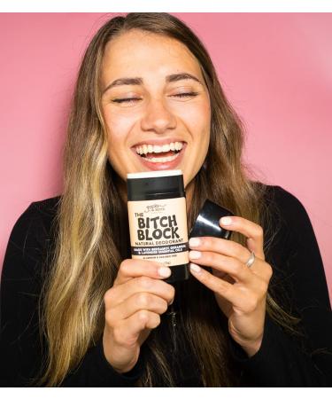 Frankie & Myrrh B!#ch Block Deodorant 2-Pack | Bergamot Geranium Lavender | Natural with Essential Oils | Aluminum-Free (256 oz) | Paraben & Phthalate Free Bitch Blend 1.33 Ounce (Pack of 2) - Buy Online on GoSupps.com