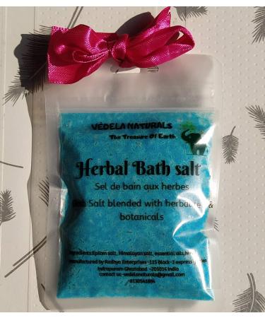 V DELA Naturals- Bath salt | Soaking Solution | herbal bath salt |blended with herbal tea and botanicals | Hand made product | No machinery used |pack of 3 (8OZ) lavender tea tree and eucalyptus