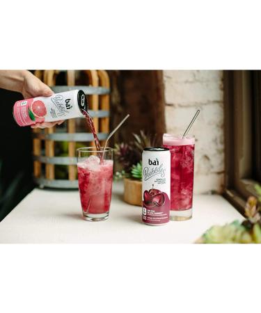 Bai Bubbles Bolivia Black Cherry Sparkling Water 11.5 Fl Oz Cans - 12 Pack - Buy Online on GoSupps.com