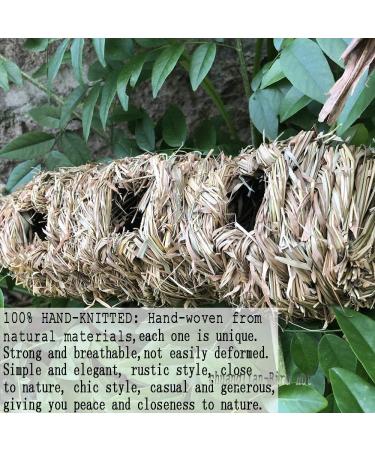 Hand-Woven Eco-Friendly Teardrop Bird Hut | Hanging Grass Bird House | 100% Natural Fiber | Shelter from Cold Weather - Buy Online on GoSupps.com