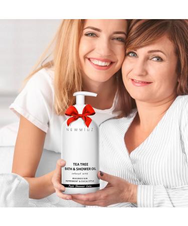 In-Shower Body Conditioner | 2-in-1 Wet Skin Moisturizer & Bath Oil for Soft Skin | Peppermint & Tea Tree Muscle Recovery | Spa Self Care Gift - Buy Online on GoSupps.com