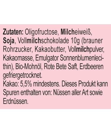 Seitenbacher Protein Bar Pink - Strawberry Flavor 16g Protein Gluten-Free Glycerin-Free (60g) - High Protein Snack - Buy Online on GoSupps.com
