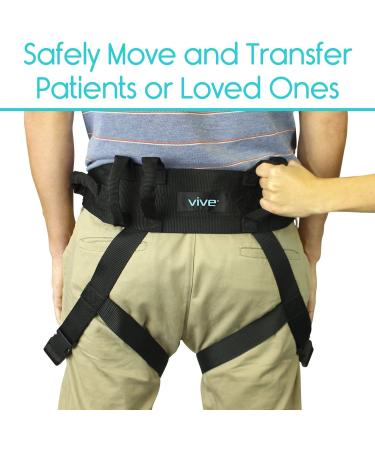 Vive Transfer Belt with Leg Loops - Medical Nursing Safety Gait Assist Device - 52 Inch - Buy Online on GoSupps.com