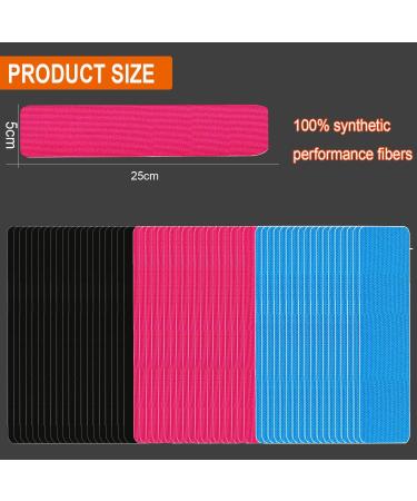 PRO Synthetic Kinesiology Tape Precut 60 Precut Strips Waterproof Sports & Athletic tape for Athletes - Physio Elastic Sports Tape Pain Relief Adhesive for Muscles Shin Splints Ankle Neck Knee & Shoulder (Mix) Pro-mix - Buy Online on GoSupps.com
