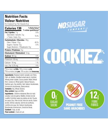 *NEW* No Sugar Sandwich Cookiez - Keto Food Sugar Free Treats Healthy Snack Foods Diabetic Friendly Ketogenic Products (3 x 240g) - Buy Online on GoSupps.com