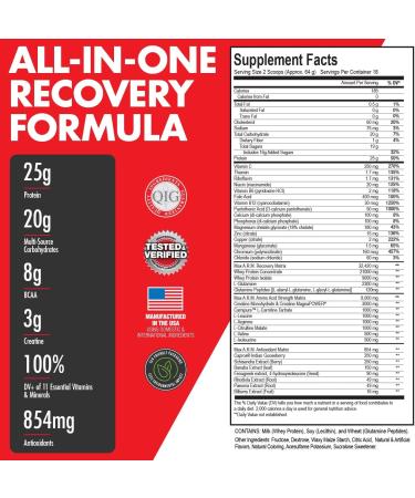 Max Muscle Arm Plus+ Anabolic Recovery Matrix - 25g Protein 8g BCAAs 3g Creatine | Whey Protein & Amino Acids - Intense Strawberry 2.54 lb - Buy Online on GoSupps.com