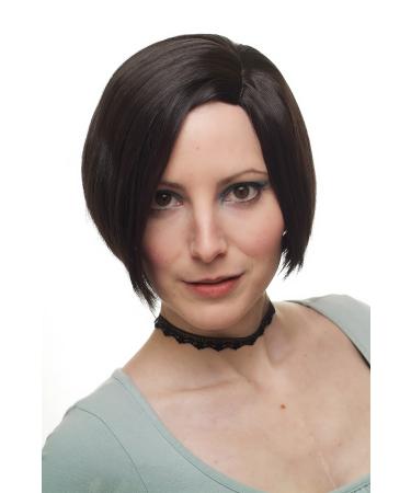 Sexy short hair wig ladies wig bob exciting wild asymmetrical parted dark brown 1248-4