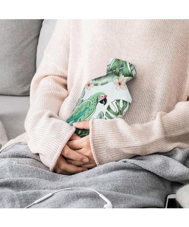 Green Bird Hot Water Bottle with Plush Cover - Hand Warmer for Adults & Children | 26.5x15.3cm - International Shipping Available - Buy Online on GoSupps.com