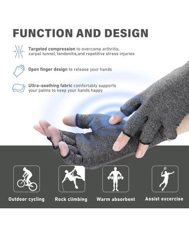 LXMY 2 Pairs Arthritis Gloves Compression Gloves Providing Warmth and Compression to Promote Healing Fingerless Design Relieve Pain from Rheumatoid Arthritis and Carpal Tunnel(S) S (Pack of 2) No Anti-Slip Glue Dots (1 Pair) - Buy Online on GoSupps.com