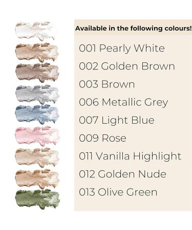 GOSH Mineral Waterproof Eye Shadow Pencil - 011 Vanilla Highlight | Long-lasting Creamy Texture Intense Color | Easy Application & Fragrance-Free - Buy Online on GoSupps.com