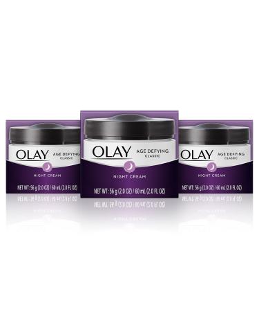 Night Cream With By Olay Age Defying Classic Moisturizer With Vitamin E Pack Of 3