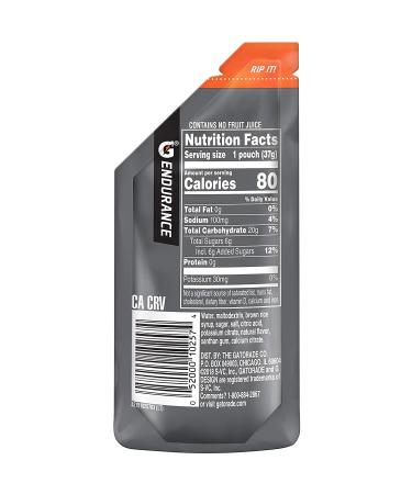 Gatorade Endurance Energy Gel No Caffeine 4 Flavor Variety Pack of 12 - Buy Online on GoSupps.com