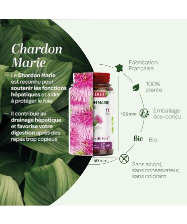 SUPERDIET ORGANIC MILK THISTLE - Liver protection Herbal medicine Made in France 90 capsules - Buy Online on GoSupps.com