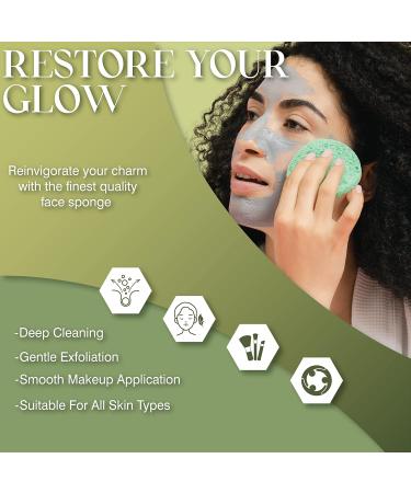 Jade Face Roller Kit - Green Gua Sha Roller Scraper Sponge Candle & Essential Oil for Radiant Skin Care - Buy Online on GoSupps.com