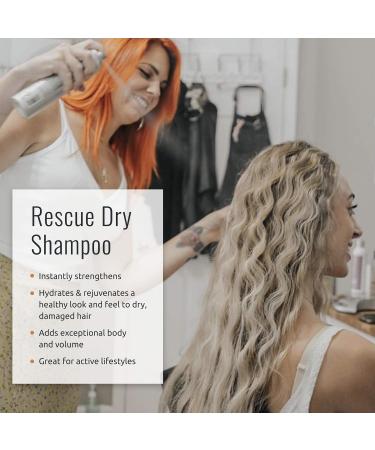 Rescue Dry Shampoo - Natural Vitamins & Minerals Keratin & Argan Oil Infused Paraben & Talc Free 10 Oz | Revitalize & Strengthen Hair - Buy Online on GoSupps.com