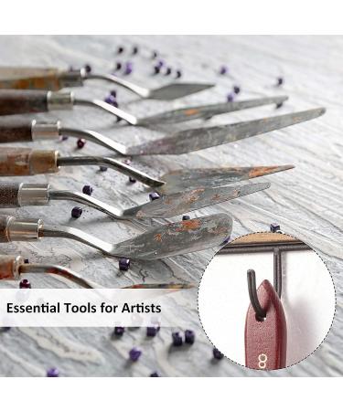 16-Piece Stainless Steel Painting Knife Set with Wooden Handle - Ideal for Oil & Acrylic Painting - Buy Online on GoSupps.com