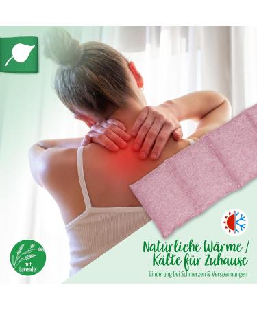 Herbalind Cherry Stone Pillows - Handmade Aroma Warming Pillows with Lavender for Couples - Perfect Gift for Him & Her - Pink & Lavender - Unique Partners Gifts from Germany - Buy Online on GoSupps.com